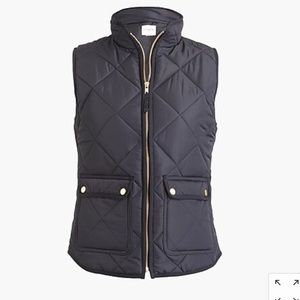 J CREW Black Puffer Vest (MEDIUM)